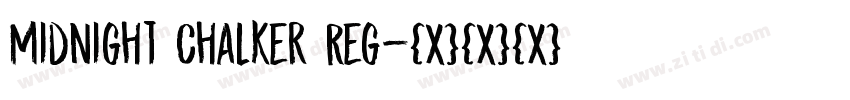 Midnight Chalker Reg字体转换